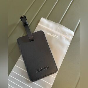 Monos Luggage Tag - Midnight Black NWT